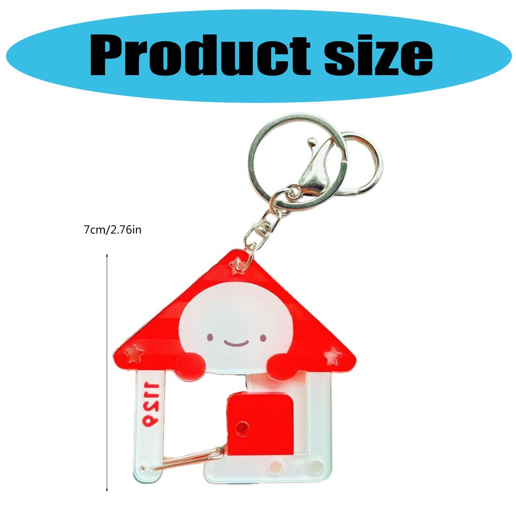 Leichter Acryl-Haustier-Schlüsselanhänger Cartoon-Figur Karabiner Schlüsselanhänger Taschenanhänger Zubehör Für Outdoor-Enthusiasten