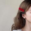 1PC Korean Red Velvet Rose Hair Clips For Women Small Flower Hairpins Girls Elegant Hair Clip Pin Barrettes Wedding Hair Accessories