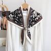 Korean Version of Temperament High-end Printing Large Triangular Towel Women's Spring and Summer Thin Versatile Decorative Headscarf Dual-purpose