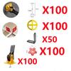 5-450pcs Floor Tile Leveling System Clips Construction Tools Tile Leveler Adjuster Locator Spacers Set for Porcelain Tile Wall