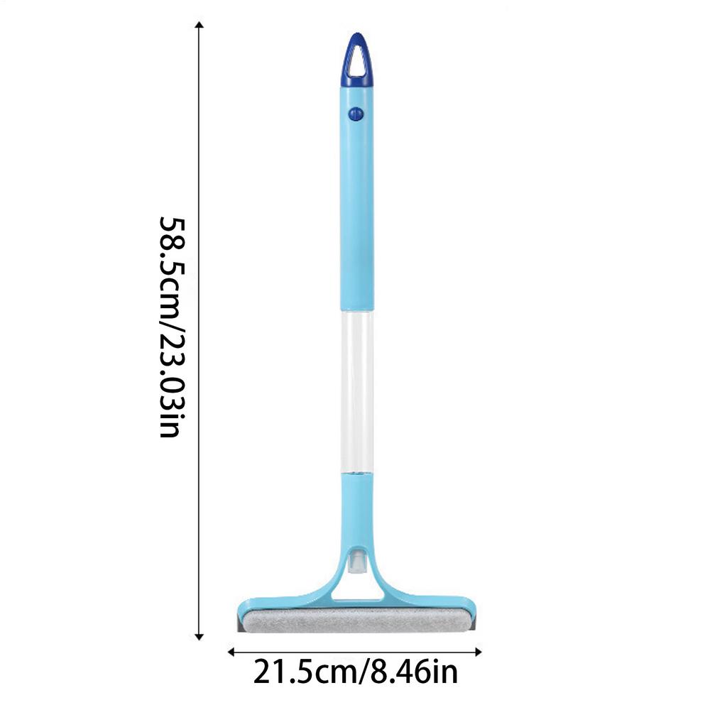 

Multi-function Glass Cleaning Mirror With Watering Can 3in-1 Glass Scraper Window Scraper Household Car Mirror Window Squeegee синий