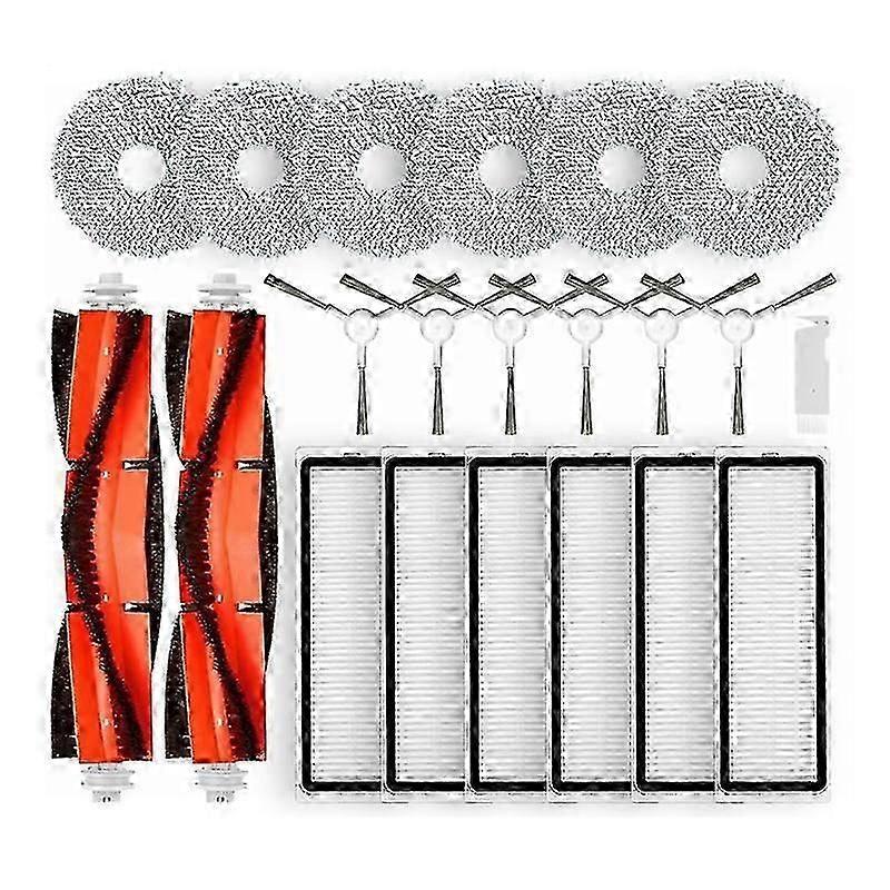 Spare Parts for Xiaomi Robot Vacuum S10+ / S10 Plus, Including Main Brush, Side Brush, Hepa Filter, Mop