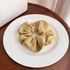 1PC Solid Color Cream Colored Fabric Colon Headband Simple and Fresh Plaid Rubber Band Hair Ties for Woman Hair Accessroies