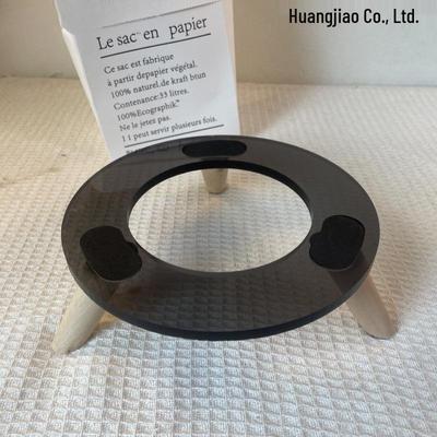 Harman Kardon Glazed Crystal Wood Anti-Slip Desktop Speaker Stand - Free Shipping & Ideal for Home Use
