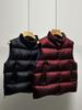 Gilet doudoune col montant rouge vin pour femme U Yan - Luxe léger, Veste chaude d'hiver 2025