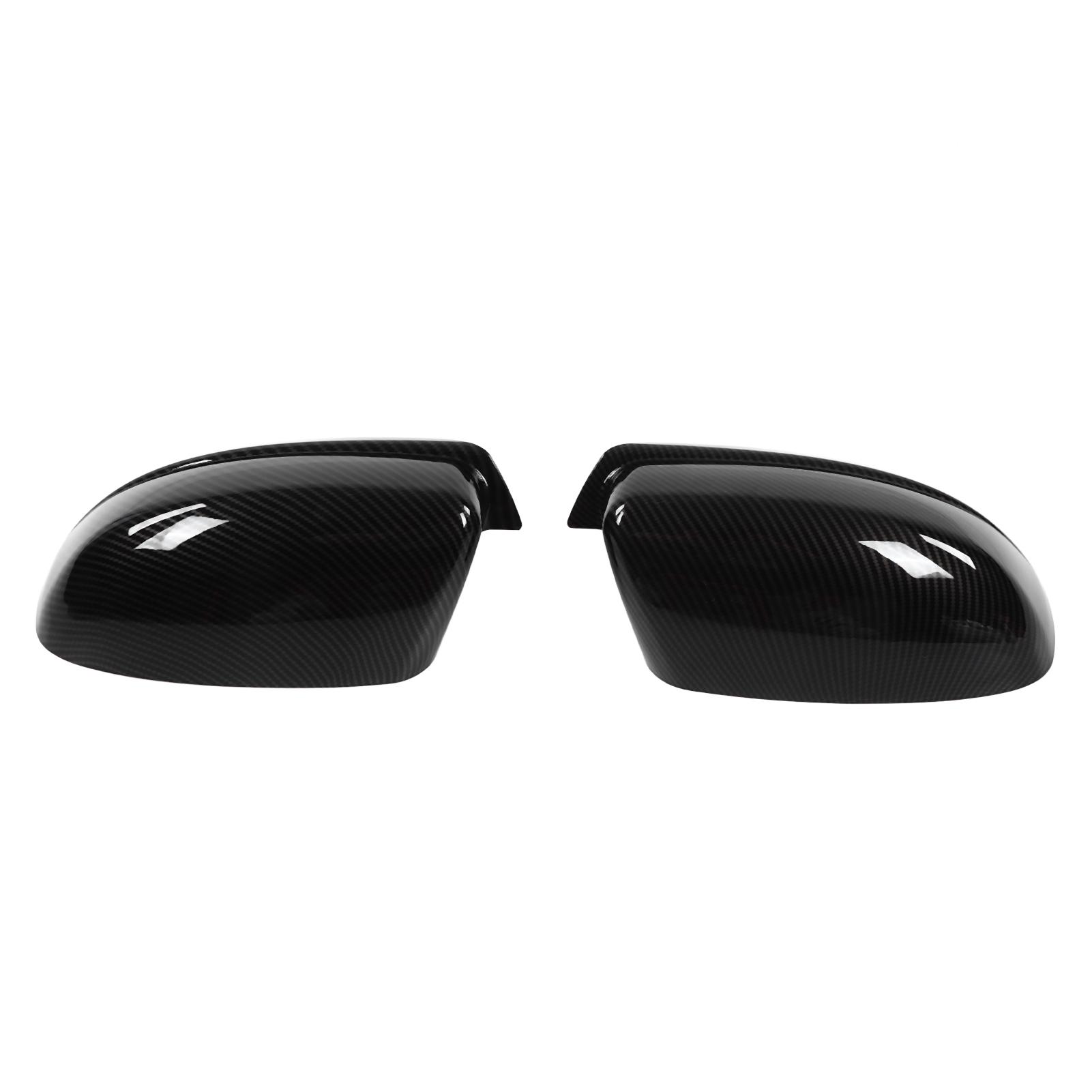

2pcs Side Rearview Mirror Cover Carbon Fiber Style ABS Replacement for Dodge Charger 2011‑2021