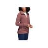 adidas Womens Solid Drawstring Collar Casual Long Sleeve Jacket Women Red-Brown HG6984