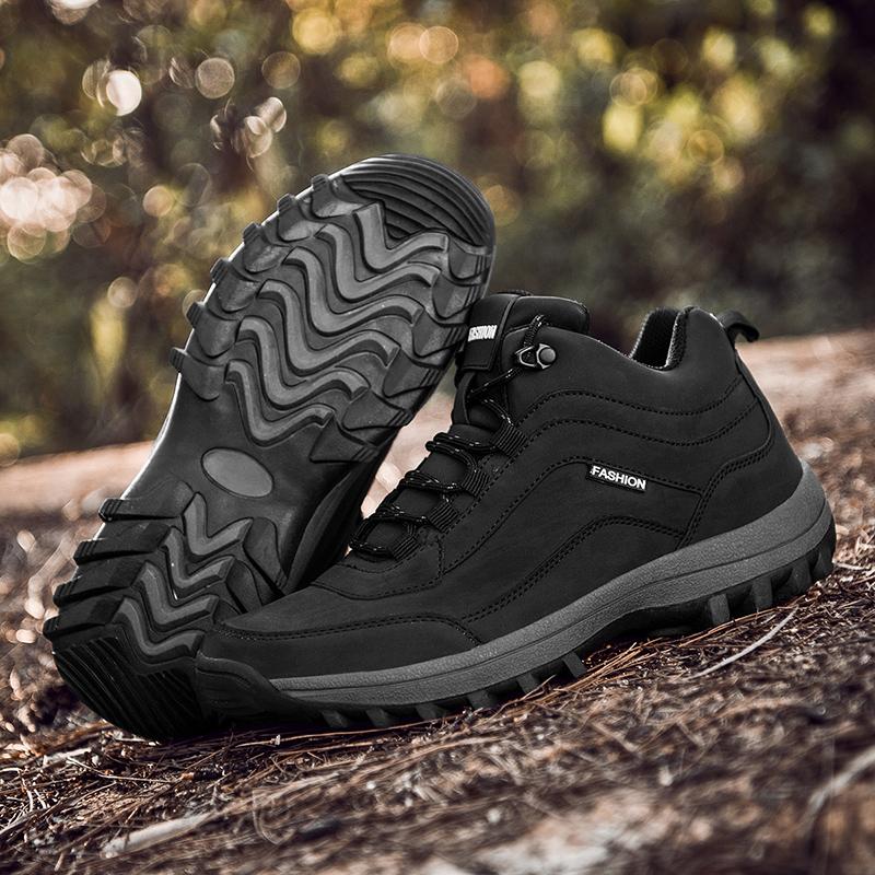 Buy Winter Men'S Hiking Boots Leather Waterproof Leisure Boots Men'S