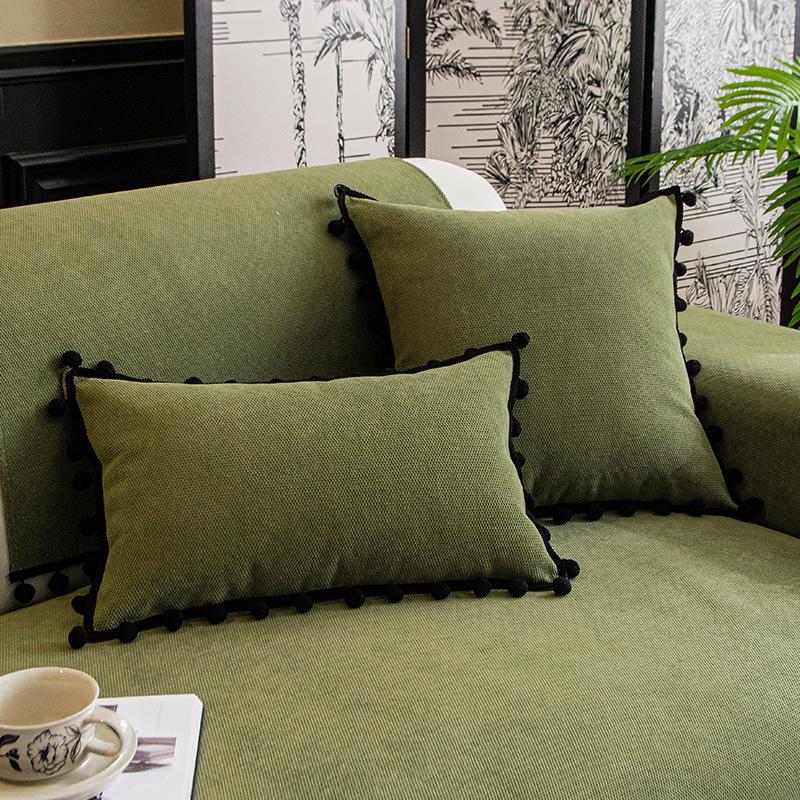 Medieval Sofa Cushion Chenier Fixed Non-Slip And Anti-Cat Scratch Sofa Seat Cushion Universal In All Seasons, Living Room Sofa Cover