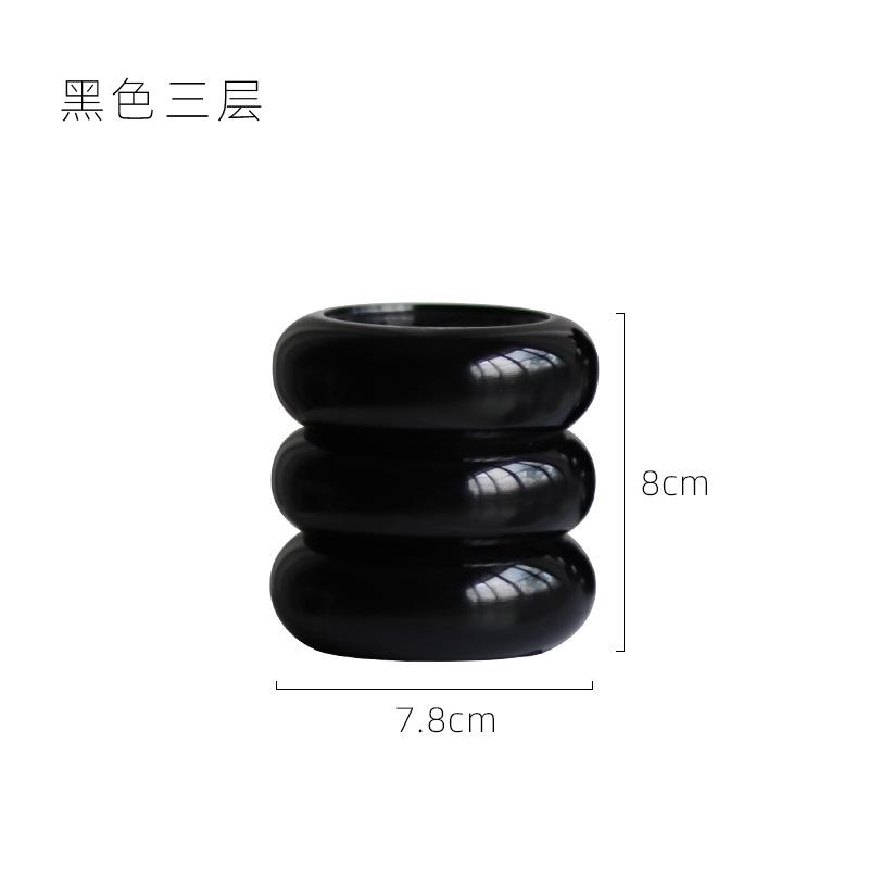 Nordic Ins-Style Melamine Round Desktop Storage Box Desktop Pen Holder Thickened Office Stationery Pen Holder