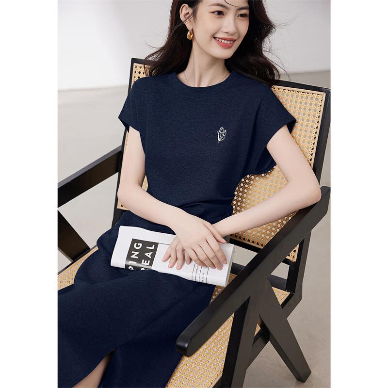 Women s Summer Slim Fit Knit T-shirt Dress M