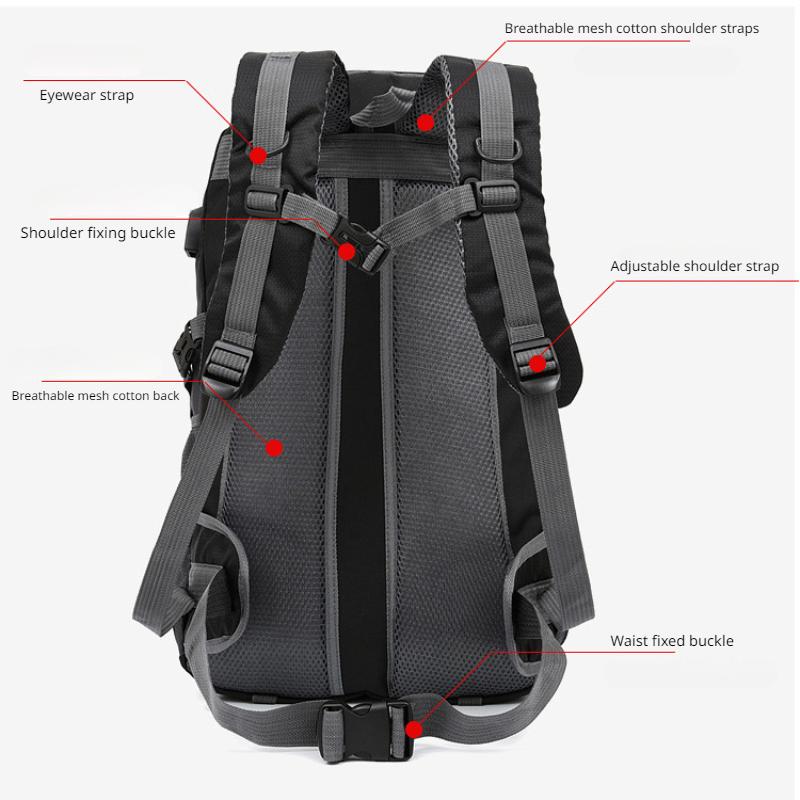 USB Rechargeable Backpack Casual Sports School Bag for Men and Women Lightweight Outdoor Hiking Bag Large Capacity Travel Bag