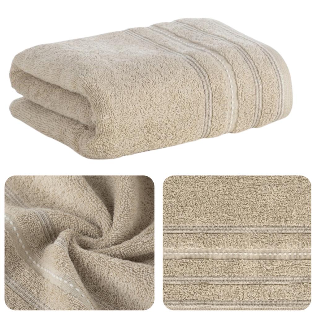 Eurofirany Gruby Ręcznik Vento Łazienka Spa Hotel Horeca 50X90Cm Beżowy