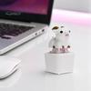 Finger Clicker Device 1/2Pcs Goat Keyboard Fidget Toy with Sound, Rechargeable Sheep Animal Push Button Toy, Decompression Keychain for Anxiety Relief