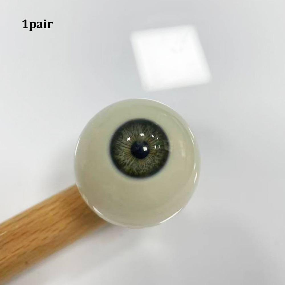 

1pair 20mm Acrylic Fake Eyes Eyeballs with 3 Dimensional Fitting Eye 10 Styles DIY Doll Making Crafts