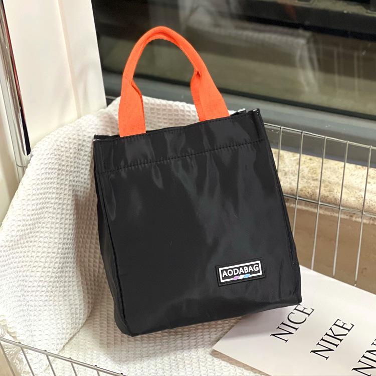 Geantă de mână izolată coreeană cu blocuri de culoare pentru prânz pentru femei