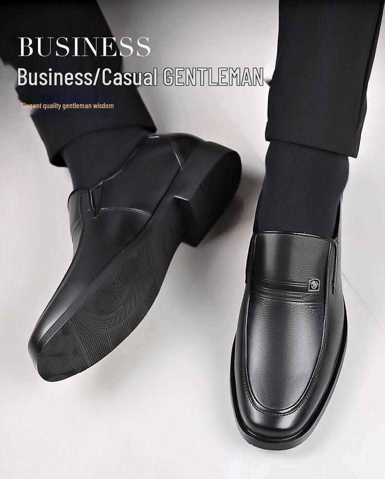 Men's Breathable Genuine Leather Hollow Sandals - Soft Sole, Non-Slip, Perfect for Summer and Business Wear