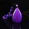 Retro Imitation Amber Necklace For Men And Women Purple Beaded Long Pendant Sweater Chain Mother'S Day Gift