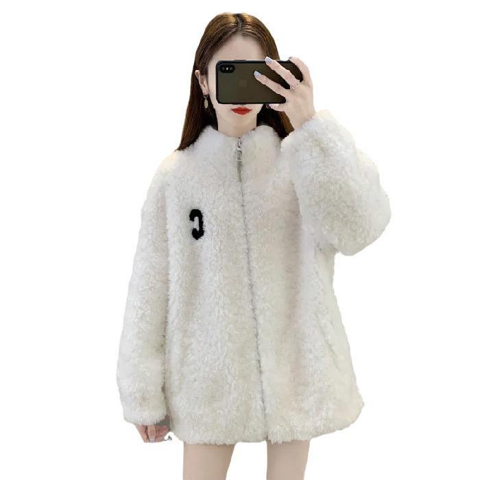 2025 Women's Autumn/Winter Double-Sided Fleece Zipper Jacket - Half-High Collar Cardigan 