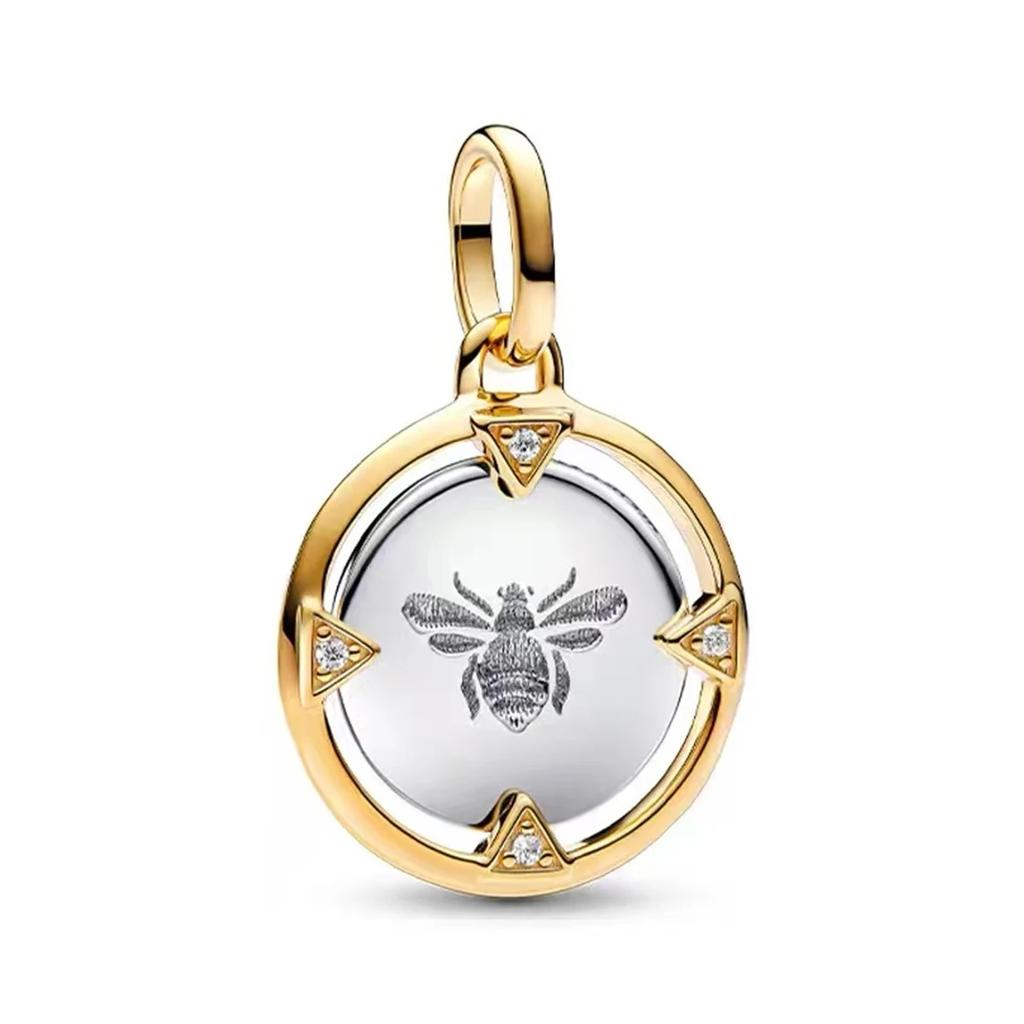 New Original Copper Bee Charms Honey Earrings Ring Beads Pendants Fit Bracelet Necklace Diy Jewelry Gift