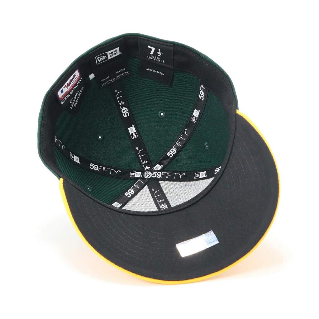 New Era MLB ACPERF Oakland Athletics Home Size 17J Team Size Cap, (11449354), Unisex, Colors, 7.3/8
