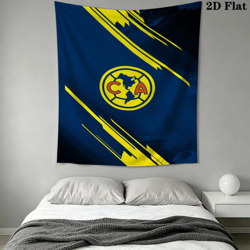 American Soccer Clubs cool Wall Tapestry Aesthetic Wall Hanging Printed Fabric Blanket Decorative Tapestries for Bedroom Living Room Home Decor