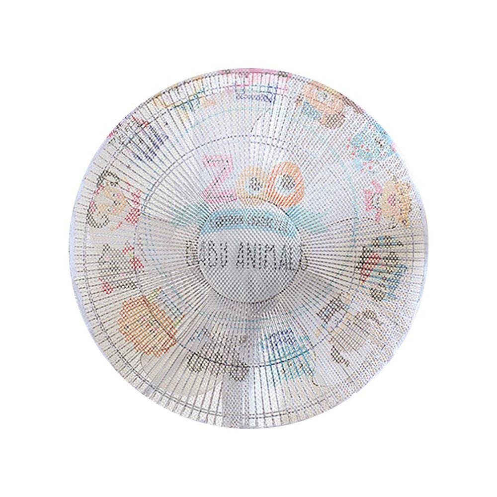Breathable Fan Safety Protective Mesh Cartoon Mesh Fan Cover Cute Electric Fan Cover  Summer