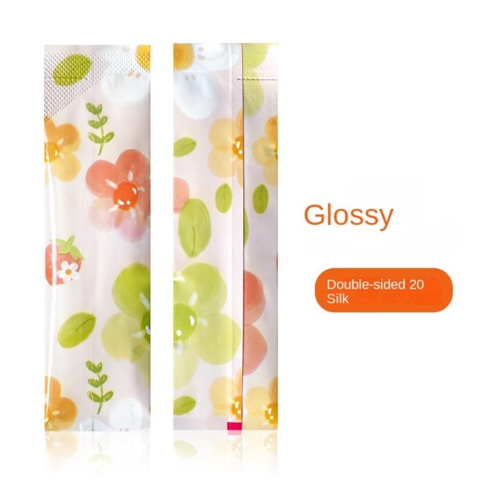 100pcs Rectangular Open Top Aluminum Foil Bag Disposable Long Strip Tea Bag Liquid Powder Subpackage Coffee Milk Cocoa