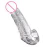 Reusable Silicone Penis Rings Sleeve Extender Sex Toys For Men Delay Ejaculation Condom Dick Enlargemen Cock Ring Glans Cover