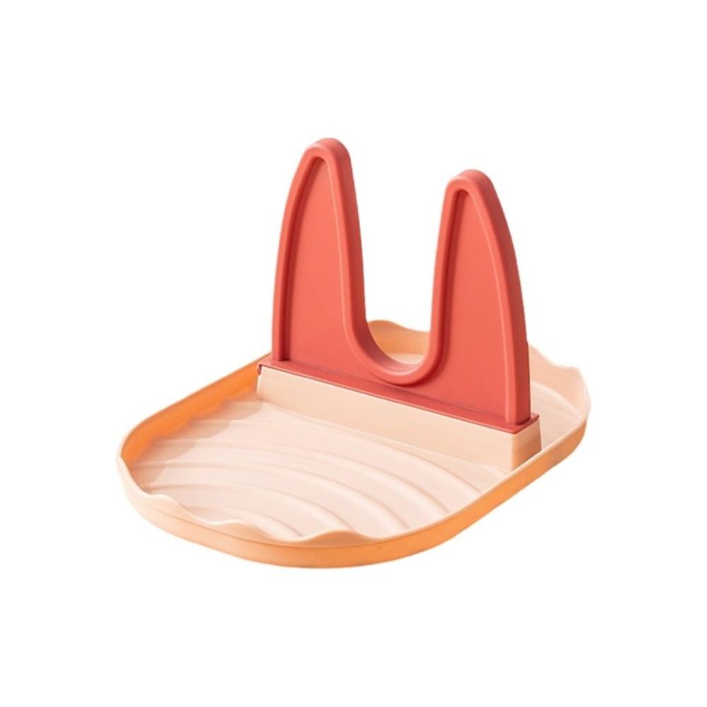 

Polychrome Pan Lid Holder U Shaped Utensil Organizer Pot Cover Rests Storage Rack Cooking Tools Spoon Supports розовый