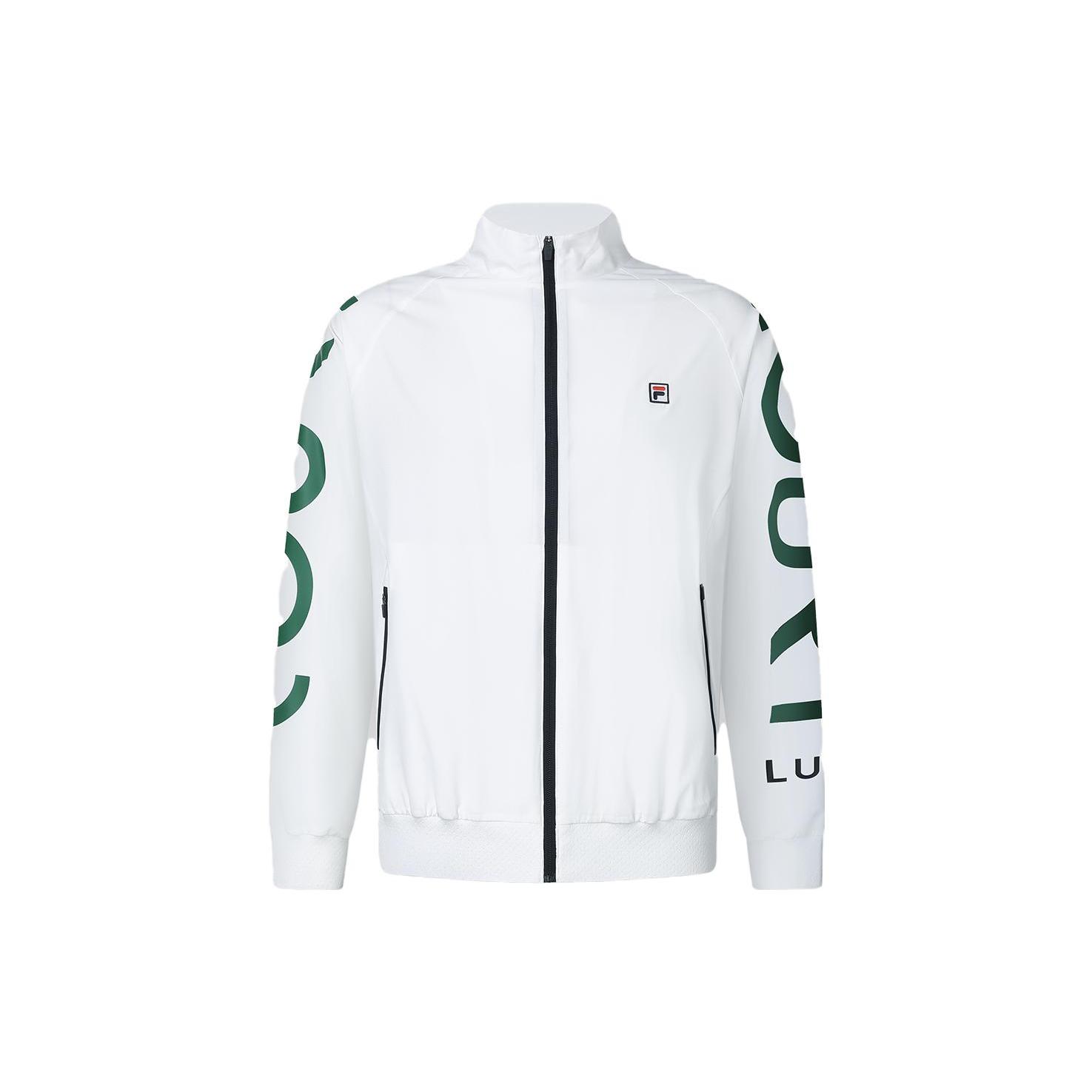 FILA Jackets Men s White Stand Collar Moderate Other A11M333707F-WT 2XL