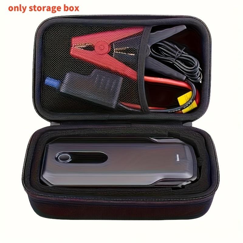 Scatola portaoggetti portatile in EVA per avviatore d'auto - Custodia protettiva antiurto e anti-caduta, Organizzatore leggero per accessori per auto