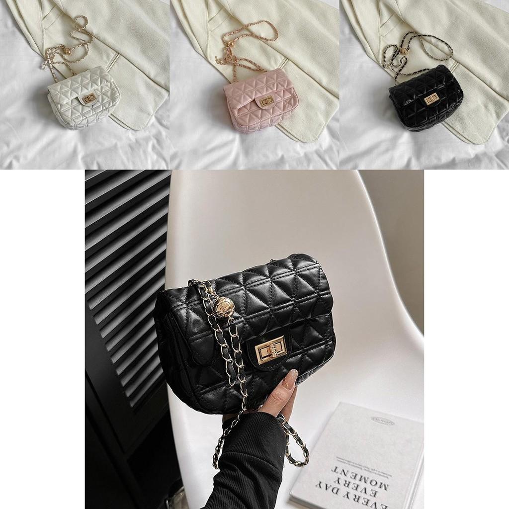Stylish Small Square Bag Womens New Trendy Spring Summer Chic Quilted Chain Bag