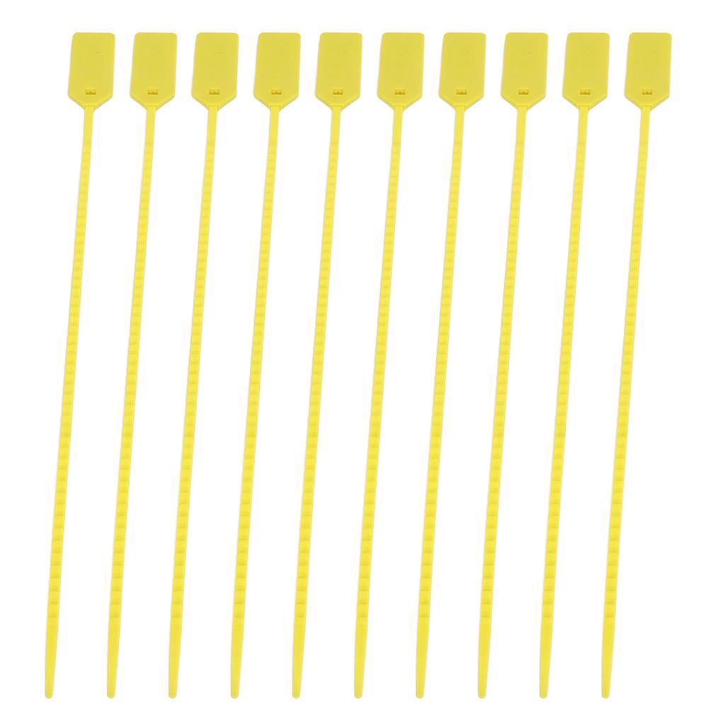 50pcs Zip Tie Tag Readable Writable 40KG Tensile Strength Self Locking Marking Label for Luggage