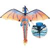 140cm x 120cm Celsius 55 x 47 Inch Dragon Kite Single Line Flying Kite with Tail 100m Flying Line for Kids Adults