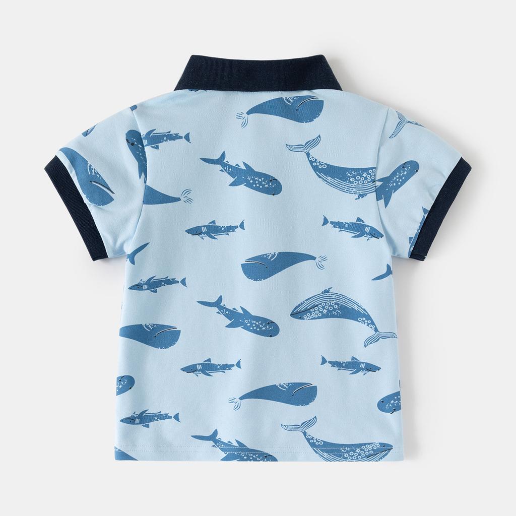 Children's Lapel T-shirt 2026 New Boys POLO Shirt Short-sleeved Top Baby Korean Version of Summer Fashion