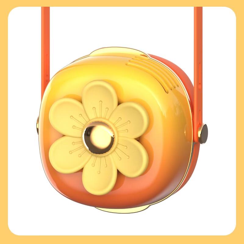 GIVELONG Colorful Flower Portable Neck Fan with Semiconductor Cooling