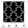 Modern Black White Shower Curtain With Unique Pattern Ideal For Bathroom Decor! (#1596802)