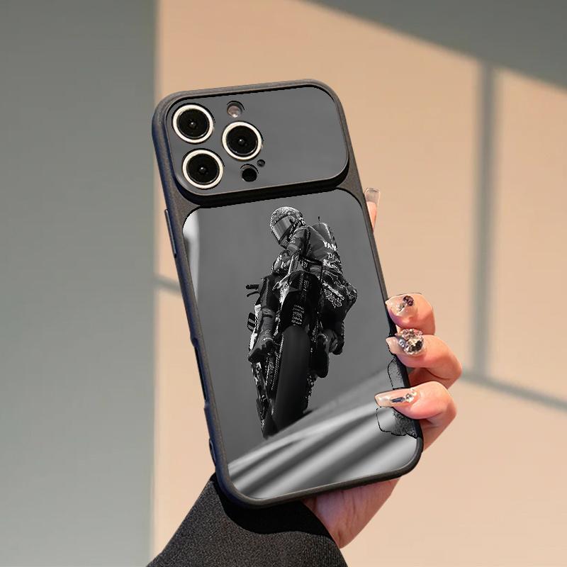 

Чехол для телефона из овчины с рисунком мотоциклиста Подходит для iPhone 17 16 15 14 13 12 11 Pro/Max/Plus Защита от падений и ударов For iPhone 11PROMAX