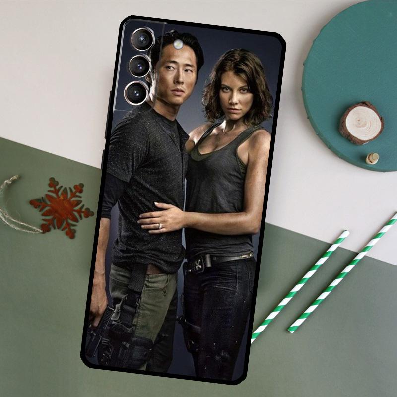 Glenn Maggie The Walking Dead Phone Case For Samsung Galaxy S26 S23 Ultra S20 S21 S22 S24 S25 Plus S10 S25 FE Back Cover