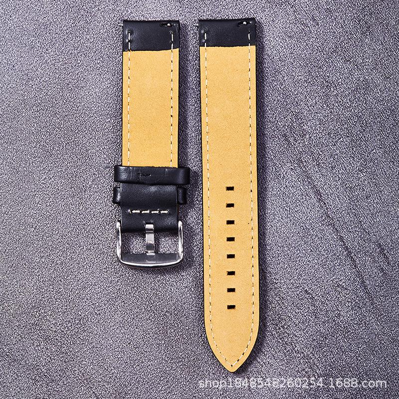 High-End Genuine Leather Watch Strap for 24MM/26MM Pin Buckle – DW Style Hot Seller.