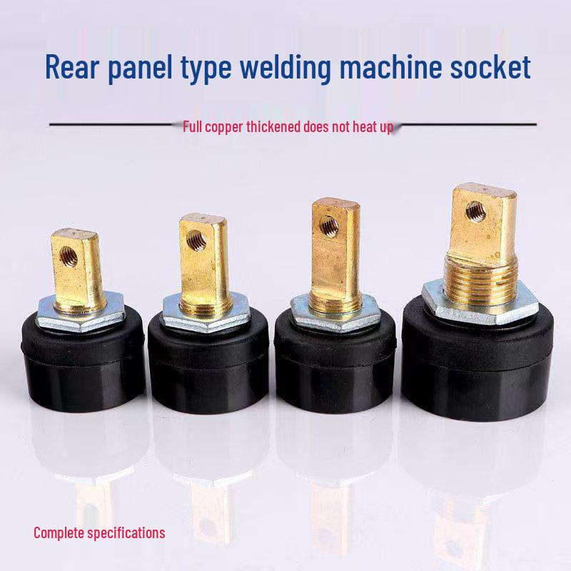 

European DKJ Socket Plate-Type Welding Machine Connector for Lithium Battery Terminals 10-25 Rear Plate [Black] 33mm 18g