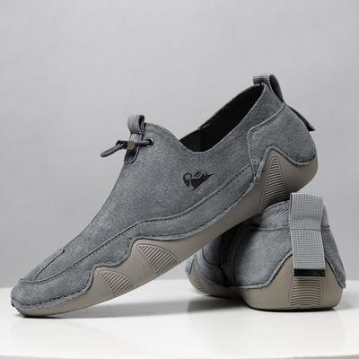 Leather Casual Shoes Men's Shoes Overalls Breathable Lazy Shoes Leather Shoes Versatile Shoes Men's Trendy Shoes