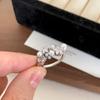 Sweet Fashion Unique Design Zircon Star & Pearl Open Ring - Light Luxury High-End Simple Index Finger Ring for Women