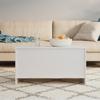 Coffee Table, High Gloss White, 102X55.5X52.5 Cm