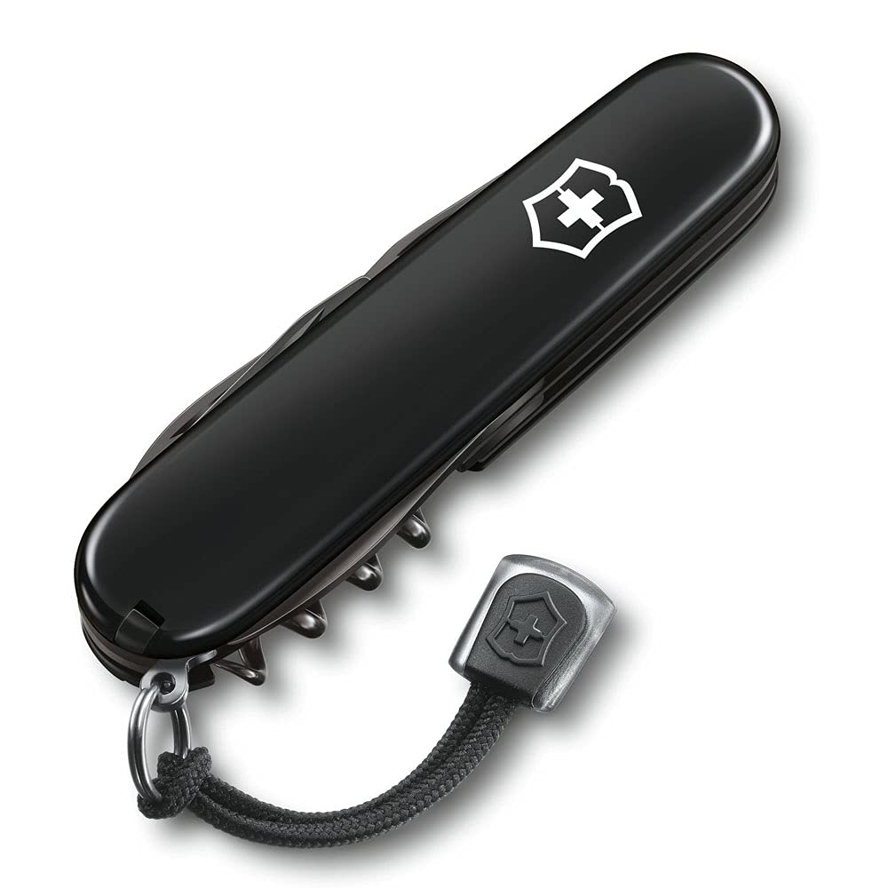VICTORINOX Spartan Onyx Black Spartan Swiss Army Cuțit Cuțit multifuncțional Cadou în aer liber Cuțit Jutoku Fabricat în Elveția cu 12 Funcții Compact
