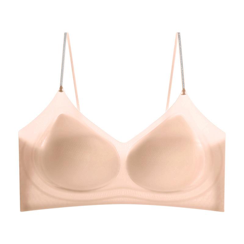 New camellia small breasts gathering underwear summer thin ultra-thin soft support bra suspender beautiful back bra