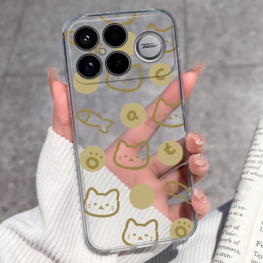 Covers For Xiaomi Poco F8 Ultra F8 F5 Pro F3 C50 C40 Mi Note 2 3 Transparent TPU Phone Case Cute Pet Dog Soft Silicone Dustproof Shell For Xiaomi Capa