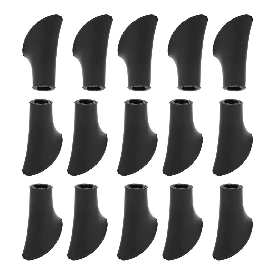Universal 15Pcs Trekking Pole Tip Protectors Walking Stick Feet Cover NonSlip Pad Alpenstocks