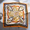 2025 New Fashion 70X70cm Printed Women's Scarf Pashmina Silk Scarf Square Shawl Decorative Headband Neck Luxury Design Bandana